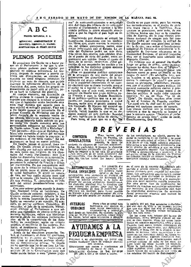 ABC MADRID 13-05-1967 página 64