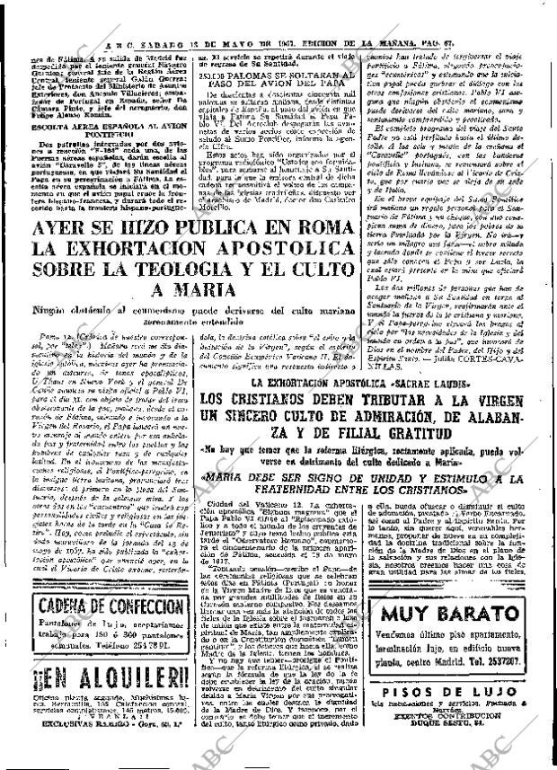 ABC MADRID 13-05-1967 página 67