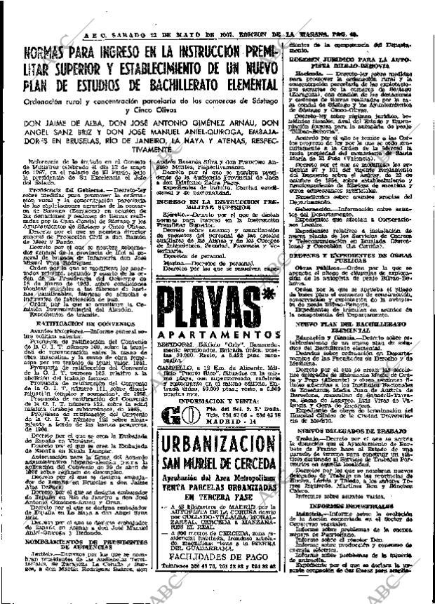 ABC MADRID 13-05-1967 página 69