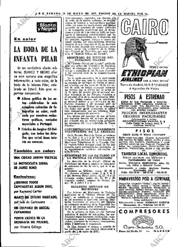 ABC MADRID 13-05-1967 página 72