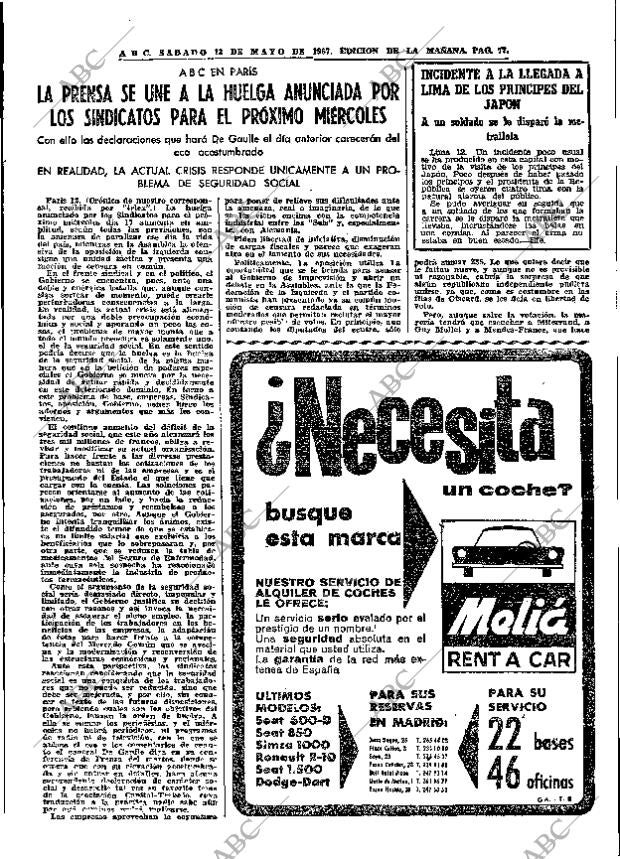 ABC MADRID 13-05-1967 página 77