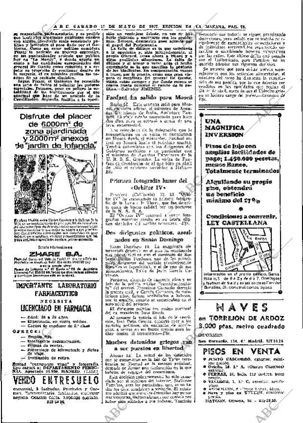 ABC MADRID 13-05-1967 página 78