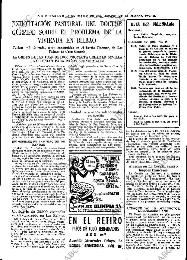 ABC MADRID 13-05-1967 página 81