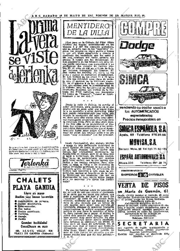 ABC MADRID 13-05-1967 página 92