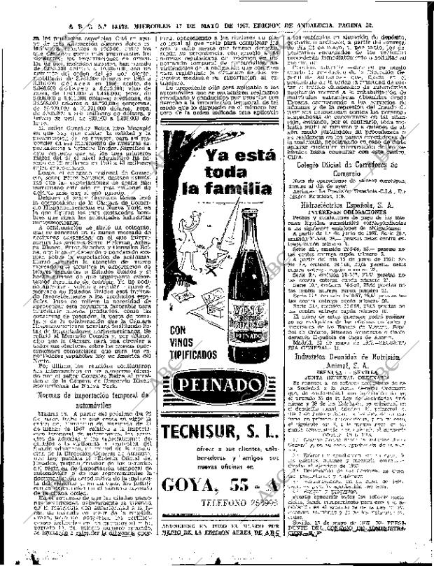 ABC SEVILLA 17-05-1967 página 52