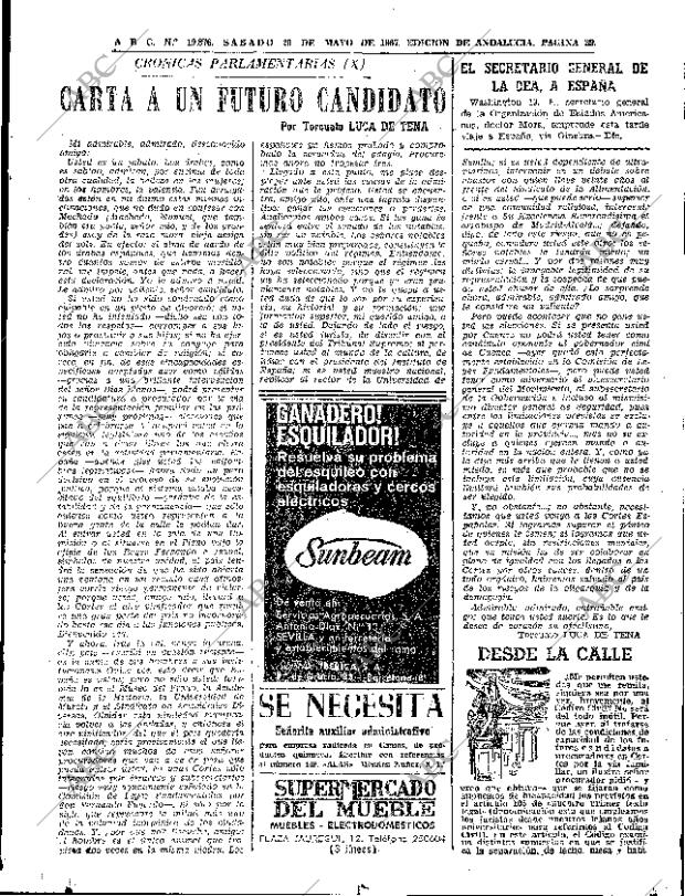 ABC SEVILLA 20-05-1967 página 39
