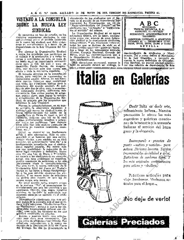ABC SEVILLA 20-05-1967 página 41