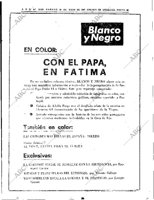 ABC SEVILLA 20-05-1967 página 43