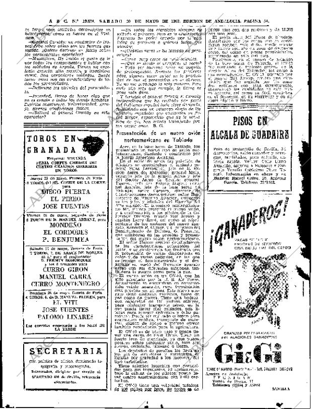 ABC SEVILLA 20-05-1967 página 54