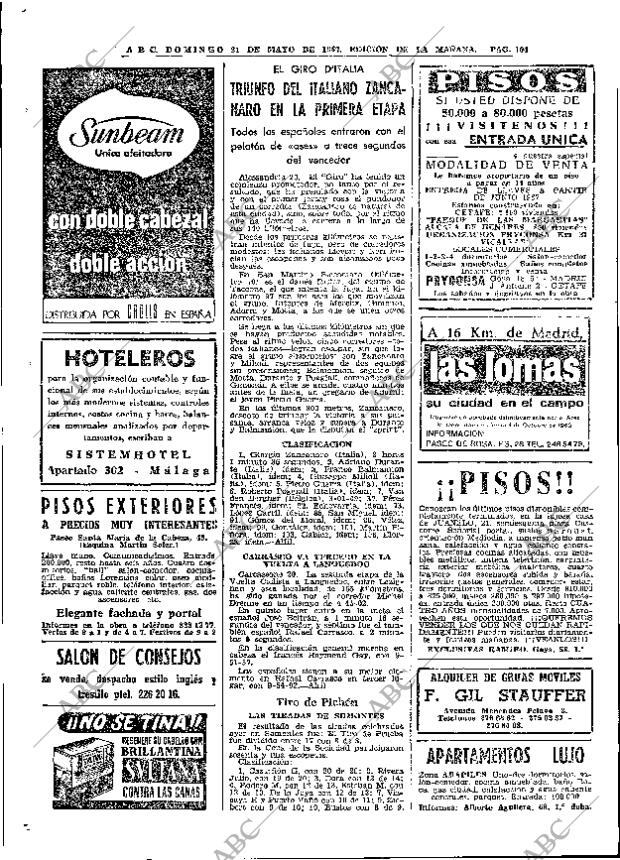 ABC MADRID 21-05-1967 página 104