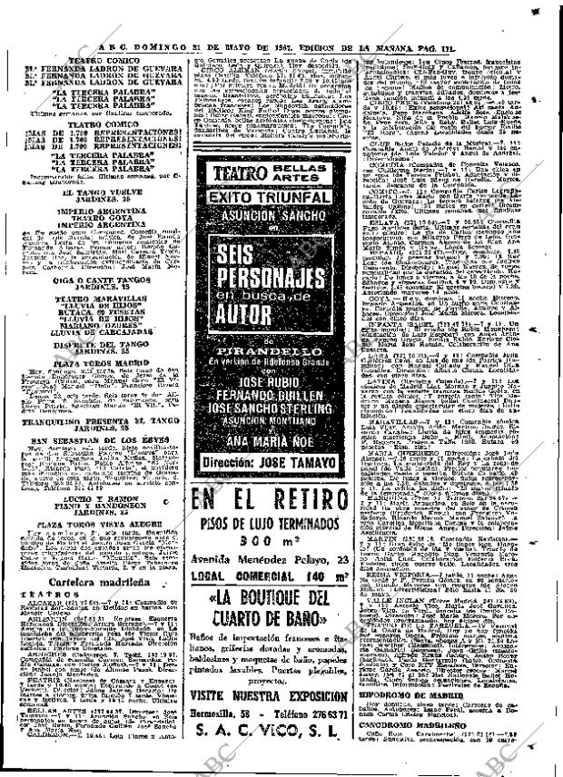 ABC MADRID 21-05-1967 página 111