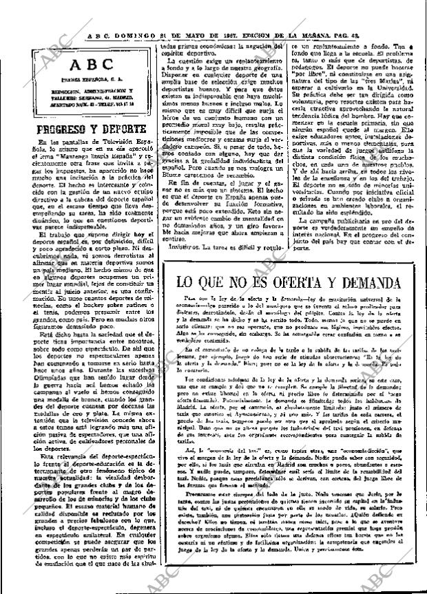 ABC MADRID 21-05-1967 página 48