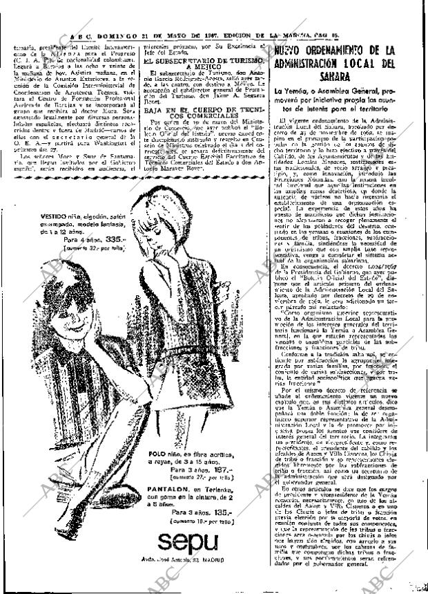 ABC MADRID 21-05-1967 página 65