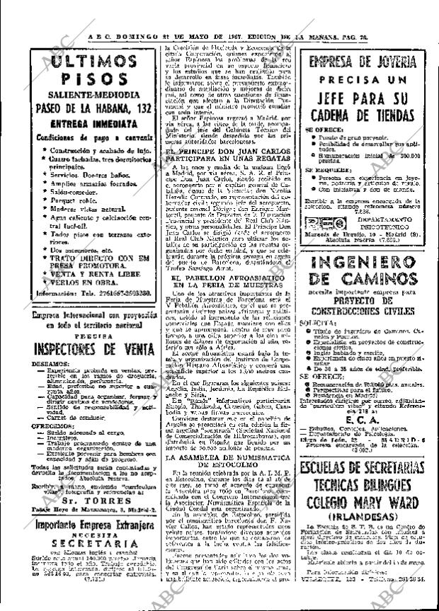 ABC MADRID 21-05-1967 página 76