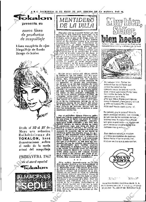 ABC MADRID 21-05-1967 página 82