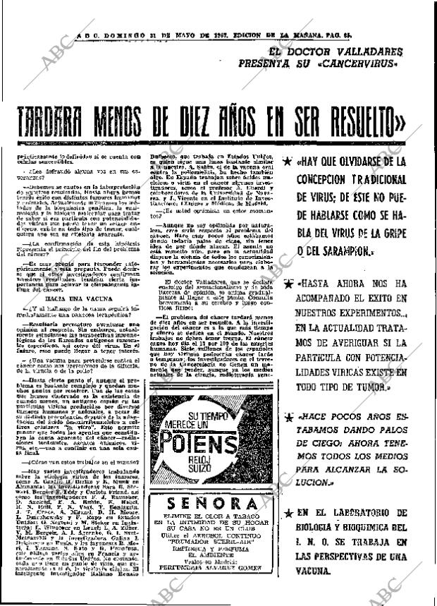 ABC MADRID 21-05-1967 página 85