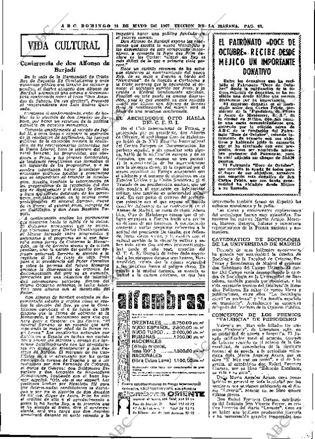 ABC MADRID 21-05-1967 página 87