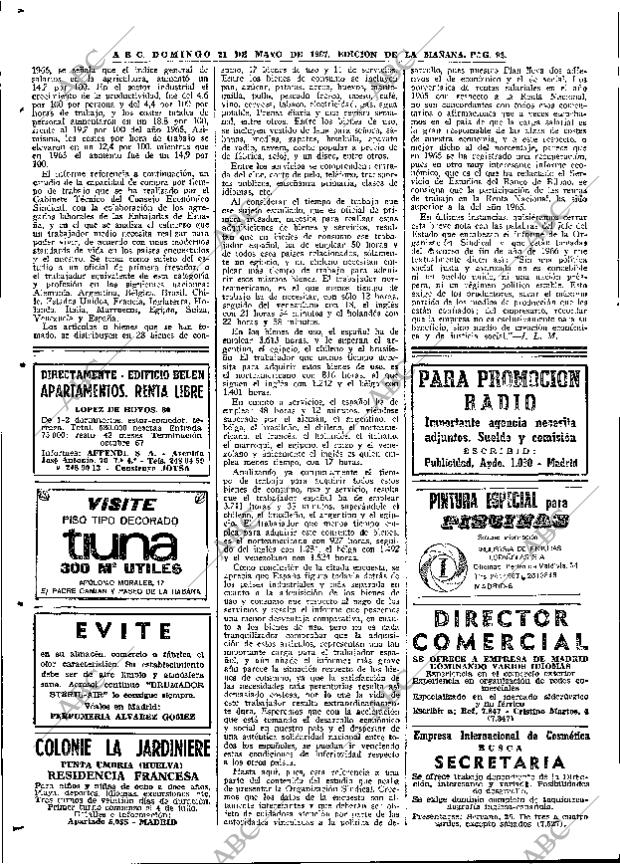 ABC MADRID 21-05-1967 página 92