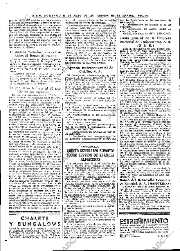 ABC MADRID 21-05-1967 página 96