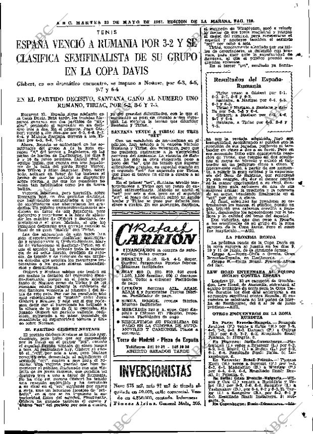 ABC MADRID 23-05-1967 página 119