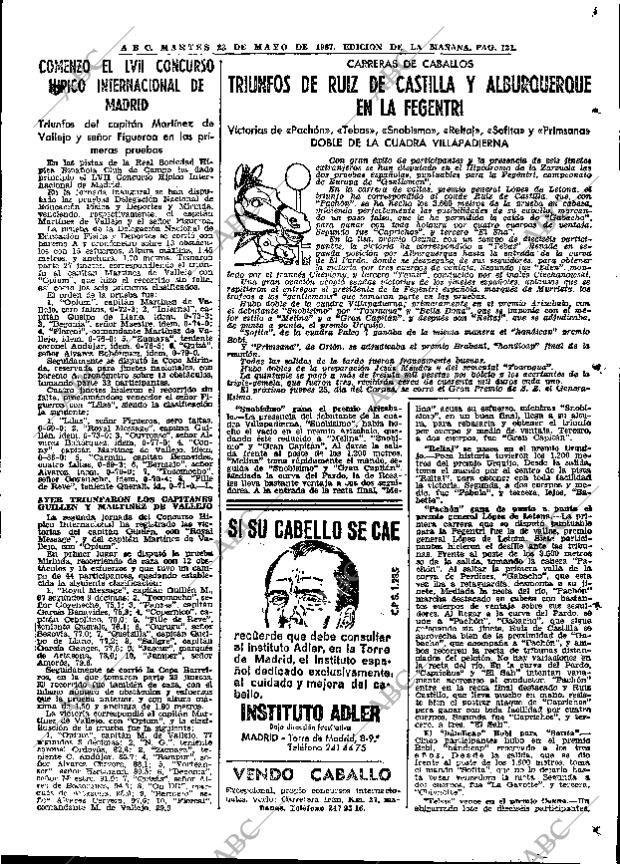 ABC MADRID 23-05-1967 página 121