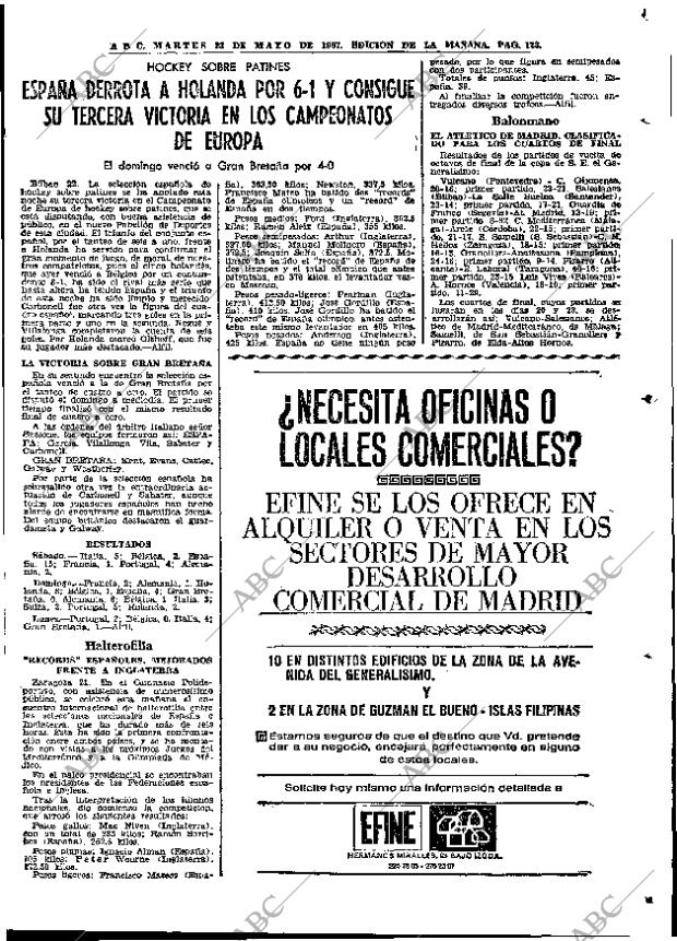 ABC MADRID 23-05-1967 página 123