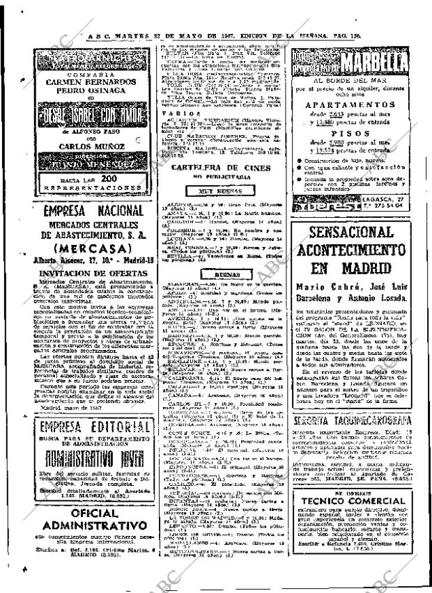 ABC MADRID 23-05-1967 página 130