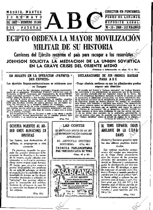 ABC MADRID 23-05-1967 página 63