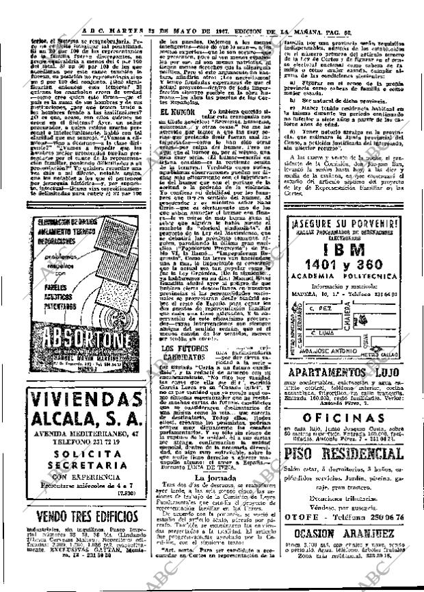 ABC MADRID 23-05-1967 página 66