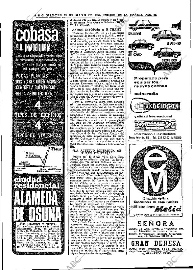 ABC MADRID 23-05-1967 página 68