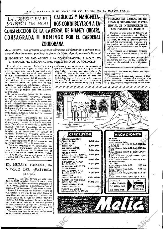 ABC MADRID 23-05-1967 página 81