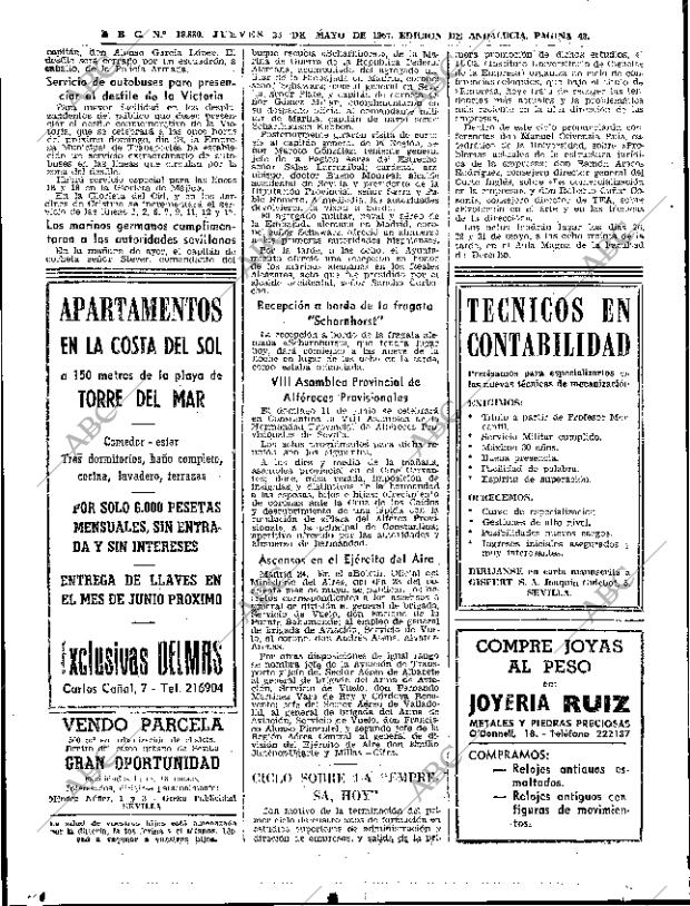 ABC SEVILLA 25-05-1967 página 48