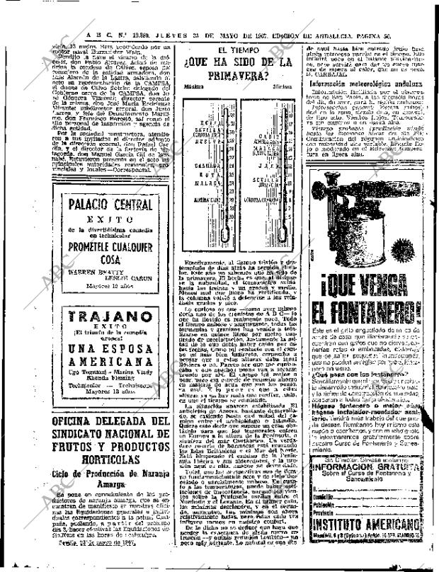 ABC SEVILLA 25-05-1967 página 56