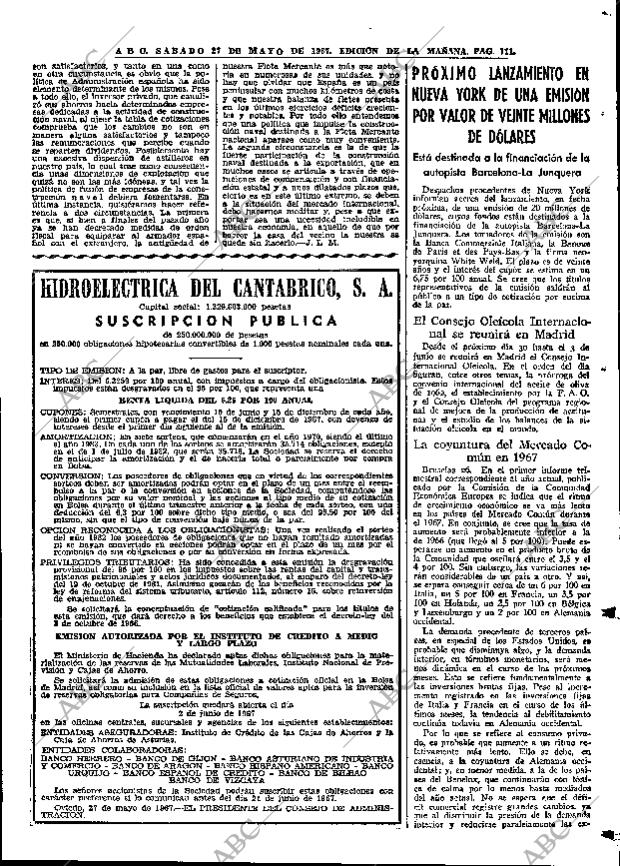 ABC MADRID 27-05-1967 página 111