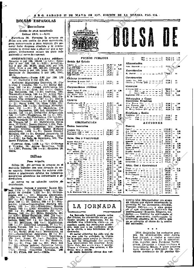 ABC MADRID 27-05-1967 página 114
