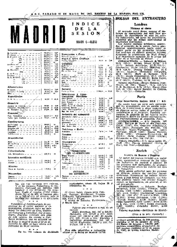 ABC MADRID 27-05-1967 página 115