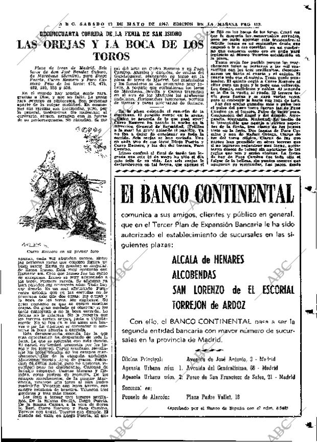 ABC MADRID 27-05-1967 página 119