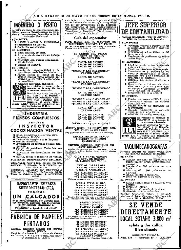 ABC MADRID 27-05-1967 página 130