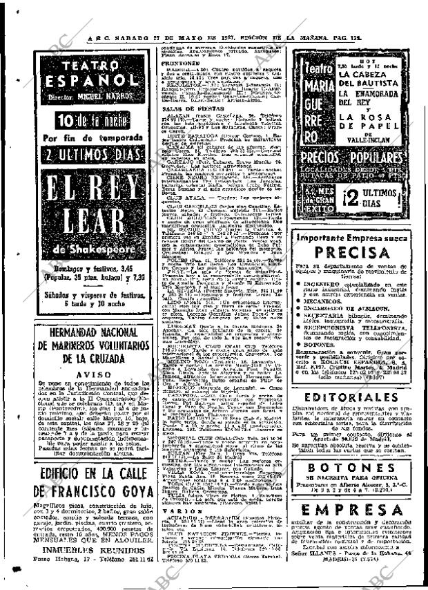 ABC MADRID 27-05-1967 página 132