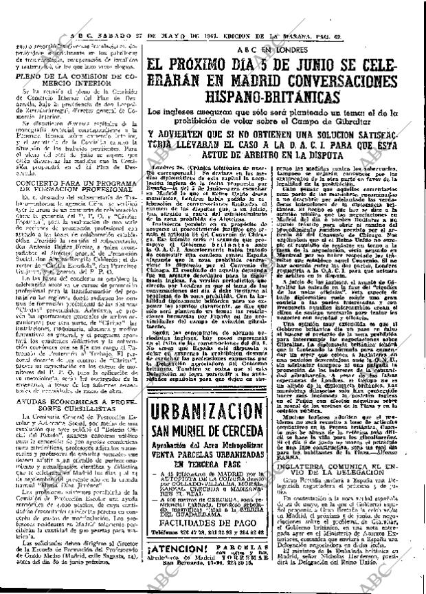 ABC MADRID 27-05-1967 página 69