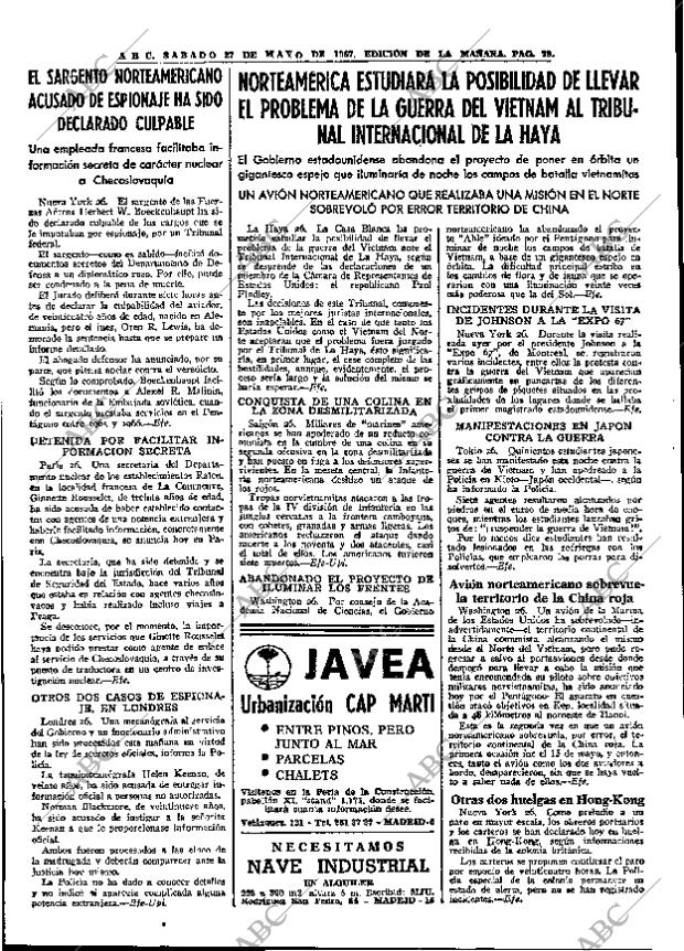 ABC MADRID 27-05-1967 página 79