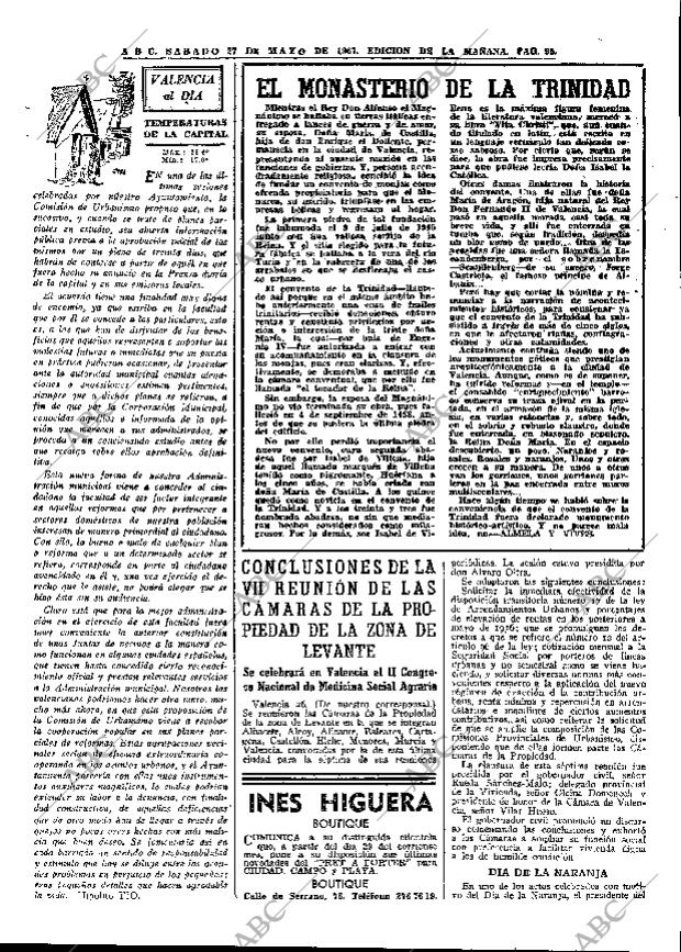 ABC MADRID 27-05-1967 página 95