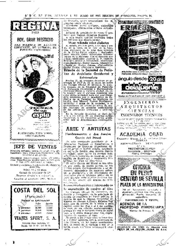 ABC SEVILLA 01-06-1967 página 34