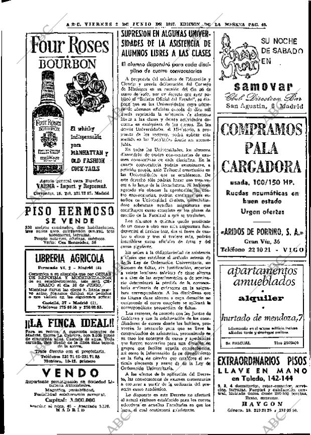 ABC MADRID 02-06-1967 página 40