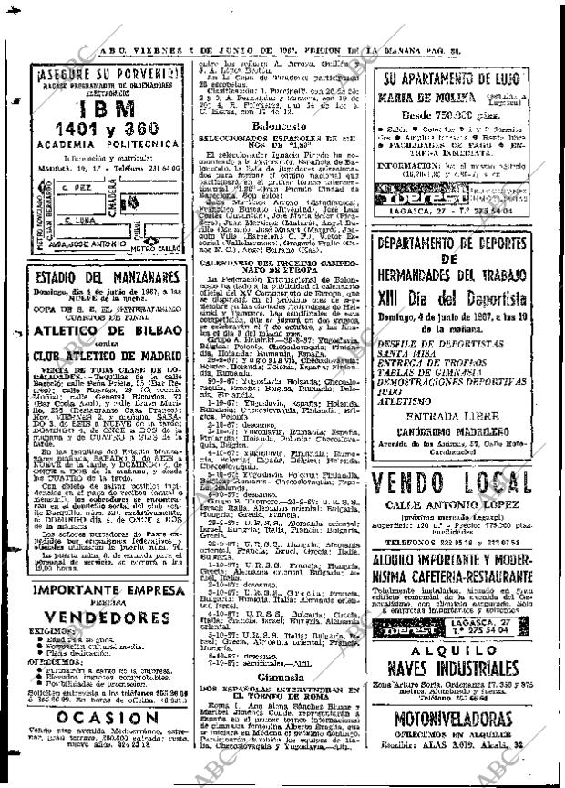 ABC MADRID 02-06-1967 página 86