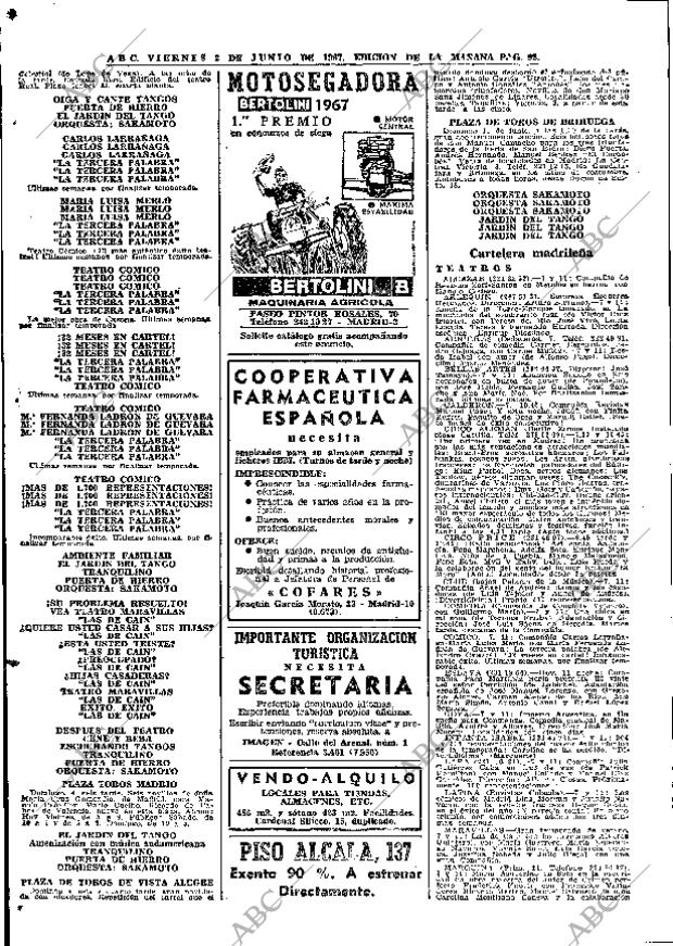 ABC MADRID 02-06-1967 página 92