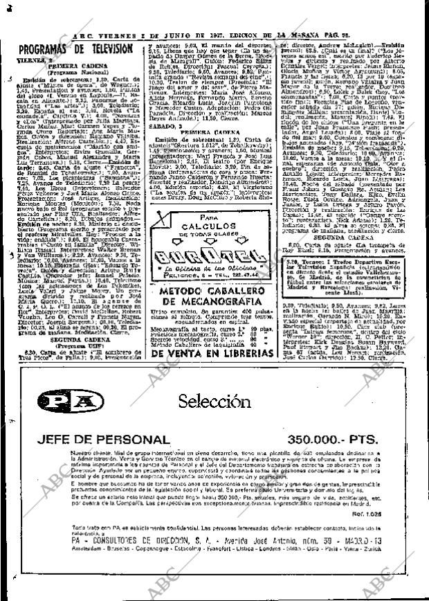 ABC MADRID 02-06-1967 página 96