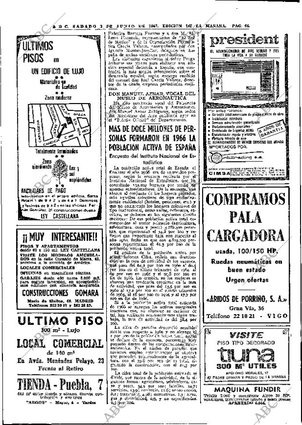 ABC MADRID 03-06-1967 página 66