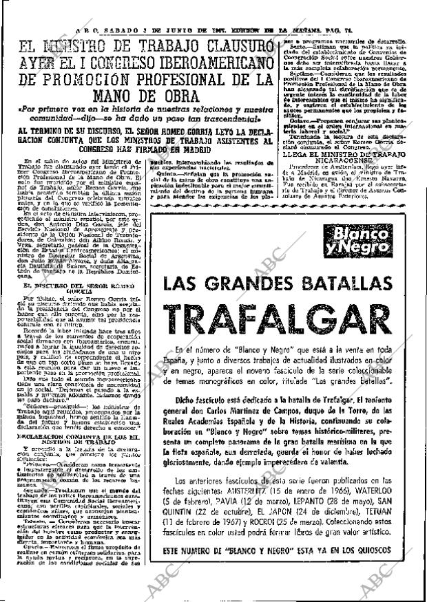 ABC MADRID 03-06-1967 página 71