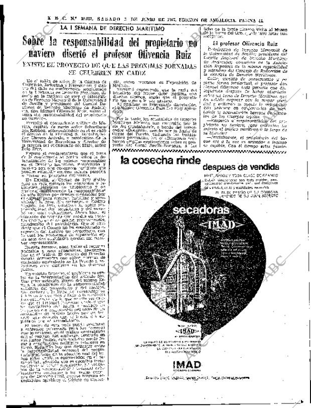 ABC SEVILLA 03-06-1967 página 45